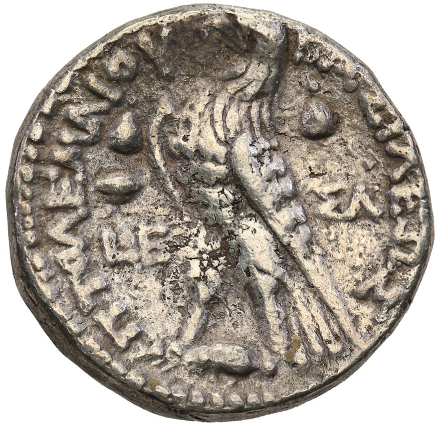 Grecja, Salamis (Cypr). Ptolemeusz VI Philometor 180-145 pne AR - tetradrachma NGC VF